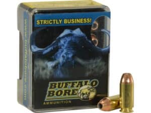 Buffalo Bore Ammunition 40 S&W +P 155 Grain Jacketed Hollow Point Box of 20 For Sale
