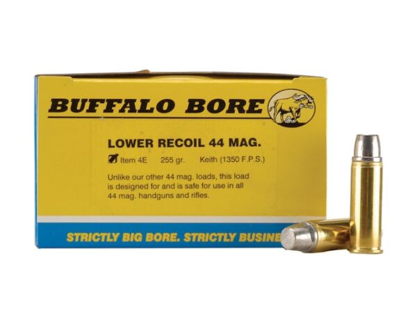 Buffalo Bore Ammunition 44 Remington Magnum 255 Grain Lead Semi-Wadcutter Gas Check Box of 20 For Sale