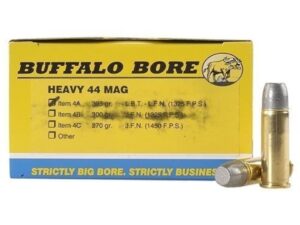 Buffalo Bore Ammunition 44 Remington Magnum 305 Grain Lead Long Flat Nose For Sale