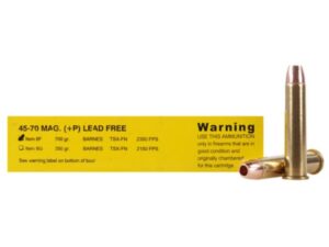 Buffalo Bore Ammunition 45-70 Government 300 Grain Barnes TSX Hollow Point Lead-Free Box of 20 For Sale