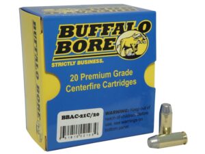 Buffalo Bore Ammunition Outdoorsman 10mm Auto 220 Grain Hard Cast Lead Flat Nose Box of 20 For Sale