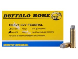 Buffalo Bore Ammunition Outdoorsman 327 Federal Magnum 130 Grain Hard Cast Lead Semi-Wadcutter Box of 20 For Sale