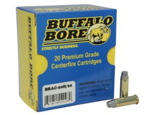Buffalo Bore Ammunition Outdoorsman 38 Special +P 158 Grain Hard Cast Lead Semi-Wadcutter Box of 20 For Sale