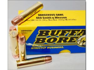 Buffalo Bore Dangerous Game Ammunition 460 S&W Magnum 300 Grain Lehigh Mono-Metal Lead-Free Box of 20 For Sale