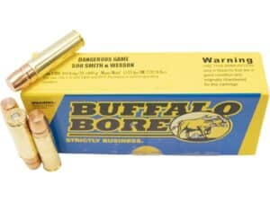 Buffalo Bore Dangerous Game Ammunition 500 S&W Magnum 400 Grain Lehigh Mono-Metal Lead-Free Box of 20 For Sale