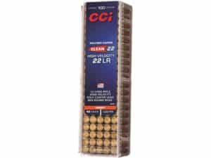 CCI Clean-22 High Velocity Ammunition 22 Long Rifle 40 Grain Red Polymer Coated Lead Round Nose For Sale