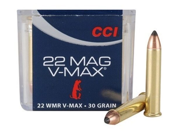 CCI Maxi Mag Ammunition 22 Winchester Magnum Rimfire WMR 30 Grain Hornady V MAX For Sale 1
