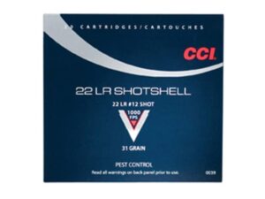 CCI Shotshell Ammunition 22 Long Rifle 31 Grain #12 Shot Box of 20 For Sale