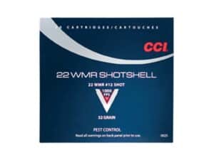 500 Rounds of CCI Shotshell Ammunition 22 Winchester Magnum Rimfire (WMR) 52 Grain #12 Shot Shotshell For Sale
