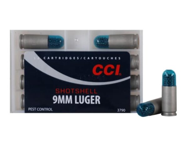 CCI Shotshell Ammunition 9mm Luger 53 Grains #12 Shot Box of 10 For Sale