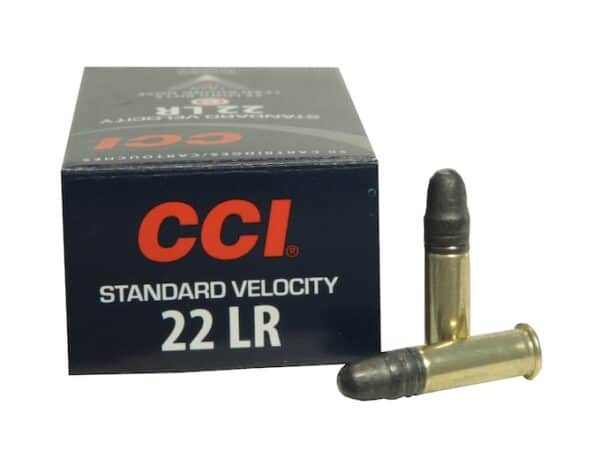CCI Standard Velocity Ammunition 22 Long Rifle 40 Grain Lead Round Nose For Sale