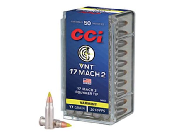 CCI Varmint Ammunition 17 Hornady Mach 2 (HM2) 17 Grain Speer VNT For Sale