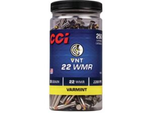 CCI Varmint Ammunition 22 Winchester Magnum Rimfire (WMR) 30 Grain Speer VNT For Sale