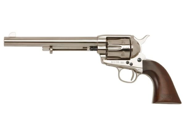 Cimarron Firearms Cavalry Scout Revolver 45 Colt (Long Colt) 7.5" Barrel 6-Round Nickel Walnut For Sale