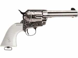 Cimarron Firearms George Patton Revolver 45 Colt (Long Colt) 4.75" Barrel 6-Round Nickel Ivory For Sale