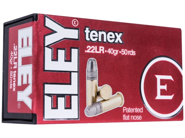 Eley Tenex EPS Ammunition 22 Long Rifle 40 Grain Lead Flat Nose For Sale