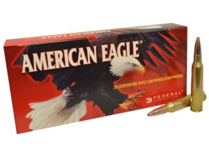 Federal American Eagle Ammunition 338 Lapua Magnum 250 Grain Pointed Soft Point Box of 20 For Sale