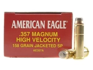 Federal American Eagle Ammunition 357 Magnum 158 Grain Jacketed Soft Point Box of 50 For Sale