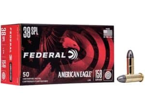 Federal American Eagle Ammunition 38 Special 158 Grain Lead Round Nose For Sale