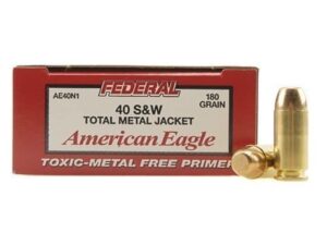 Federal American Eagle Ammunition 40 S&W 180 Grain Total Metal Jacket For Sale
