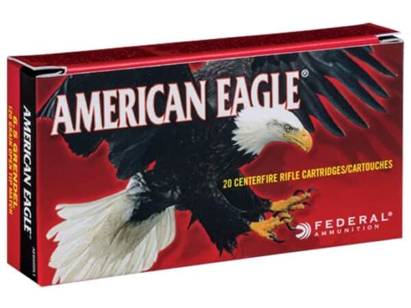 Federal American Eagle Ammunition 6.5 Grendel 120 Grain Open Tip Match For Sale