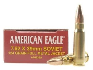 Federal American Eagle Ammunition 7.62x39mm 124 Grain Full Metal Jacket For Sale