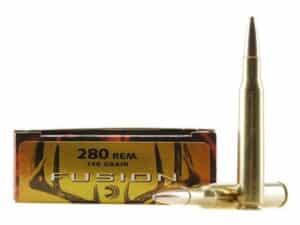 Federal Fusion Ammunition 280 Remington 140 Grain Bonded Spitzer Boat Tail Box of 20 For Sale
