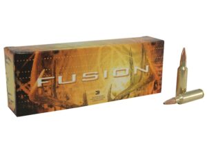 Federal Fusion Ammunition 300 Winchester Short Magnum (WSM) 180 Grain Bonded Spitzer Boat Tail Box of 20 For Sale