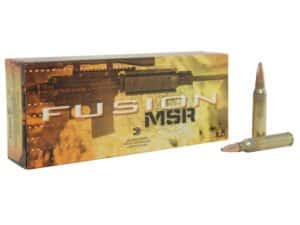 Federal Fusion MSR Ammunition 223 Remington 62 Grain Bonded Spitzer Boat Tail For Sale