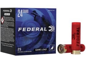 Federal Game Load Upland Ammunition 24 Gauge 2-1/2" 11/16 oz #8 Shot Box of 25 For Sale