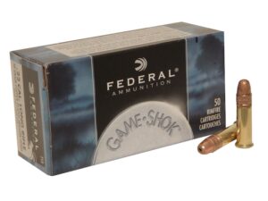Federal Game-Shok Ammunition 22 Long Rifle High Velocity 38 Grain Plated Lead Hollow Point For Sale