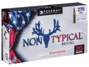 Federal Non-Typical Ammunition 270 Winchester 130 Grain Soft Point Box of 20 For Sale