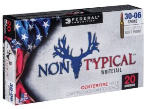 Federal Non-Typical Ammunition 30-06 Springfield 150 Grain Soft Point Box of 20 For Sale