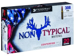 Federal Non-Typical Ammunition 308 Winchester 150 Grain Soft Point Box of 20 For Sale