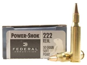 Federal Power-Shok Ammunition 222 Remington 50 Grain Soft Point For Sale