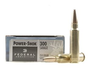 Federal Power-Shok Ammunition 300 Savage 150 Grain Soft Point Box of 20 For Sale