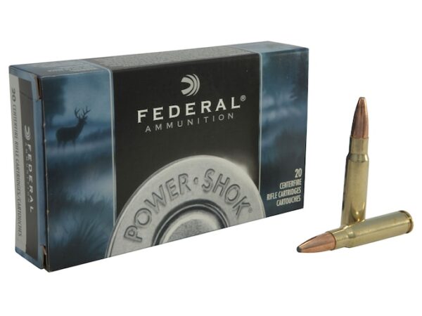 Federal Power-Shok Ammunition 338 Federal 200 Grain Uni-Cor Soft Point Box of 20 For Sale