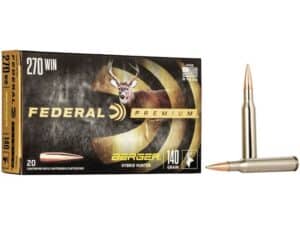 Federal Premium Ammunition 270 Winchester 140 Grain Berger Hybrid Hunter Box of 20 For Sale