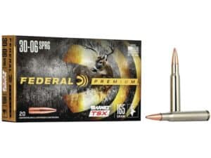 Federal Premium Ammunition 30-06 Springfield 165 Grain Barnes TSX Box of 20 For Sale