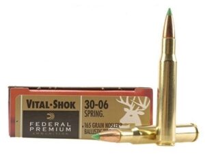 500 Rounds of Federal Premium Ammunition 30-06 Springfield 165 Grain Nosler Ballistic Tip Box of 20 For Sale