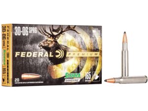 500 Rounds of Federal Premium Ammunition 30-06 Springfield 165 Grain Sierra GameKing Soft Point Boat Tail Box of 20 For Sale