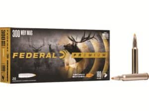 Federal Premium Ammunition 300 Weatherby Magnum 180 Grain Trophy Bonded Tip Box of 20 For Sale