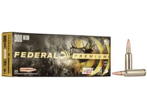 Federal Premium Ammunition 300 Winchester Short Magnum (WSM) 165 Grain Barnes TSX Box of 20 For Sale