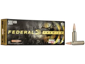 Federal Premium Ammunition 300 Winchester Short Magnum (WSM) 180 Grain Barnes TSX Box of 20 For Sale