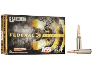 Federal Premium Ammunition 6.5 Creedmoor 130 Grain Barnes TSX Box of 20 For Sale
