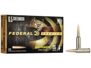 Federal Premium Ammunition 6.5 Creedmoor 135 Grain Berger Hybrid Hunter Box of 20 For Sale