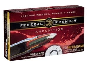 Federal Premium Ammunition 7mm-08 Remington 140 Grain Nosler Accubond Box of 20 For Sale