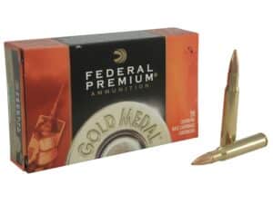 Federal Premium Gold Medal Ammunition 30-06 Springfield 168 Grain Sierra MatchKing Hollow Point Boat Tail Box of 20 For Sale