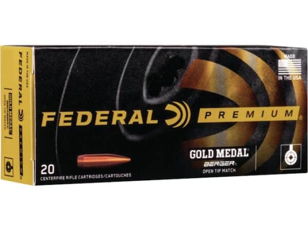 Federal Premium Gold Medal Berger Ammunition 300 Winchester Magnum 215 Grain Berger Hybrid For Sale
