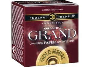 Federal Premium Gold Medal Grand Handicap Paper Ammunition 12 Gauge 2-3/4" 1-1/8 oz For Sale